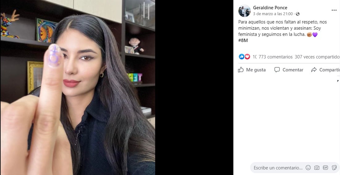 Geraldine Ponce: Soy feminista y seguimos en la lucha