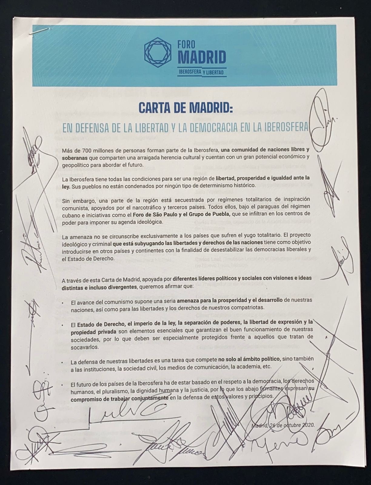 Carta de Madrid