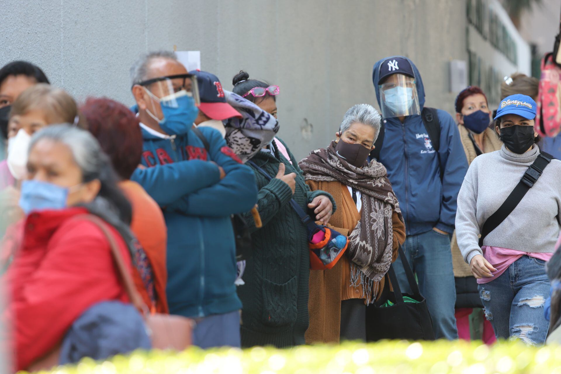 Filas para pruebas Covid-19. CDMX