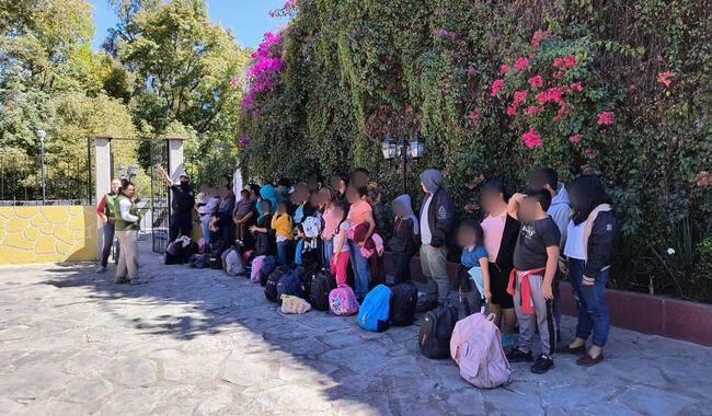 Migrantes rescatados en Tlaxcala
