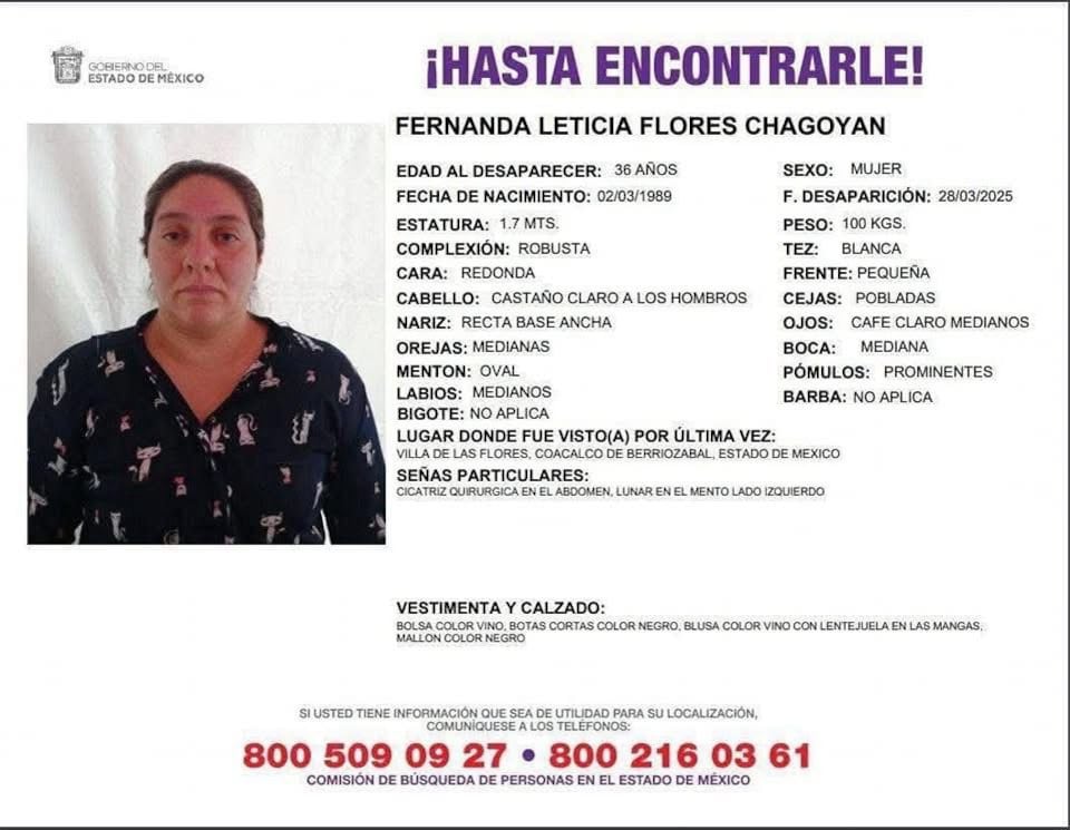 Coacalco: Han desaparecido 6 mujeres en diferentes puntos y esto se sabe