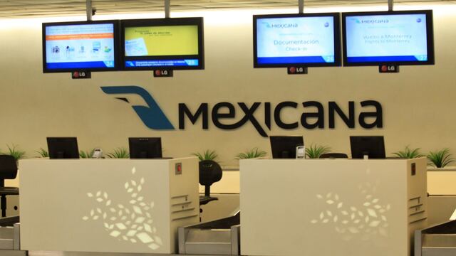 Mostradores de la extinta aerolínea Mexicana de Aviación