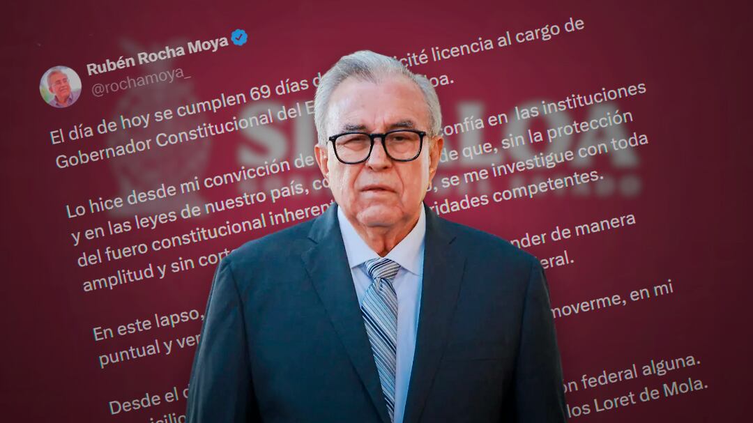 Rocha Moya desmiente a Loret de Mola y niega protección de agentes federales en su casa