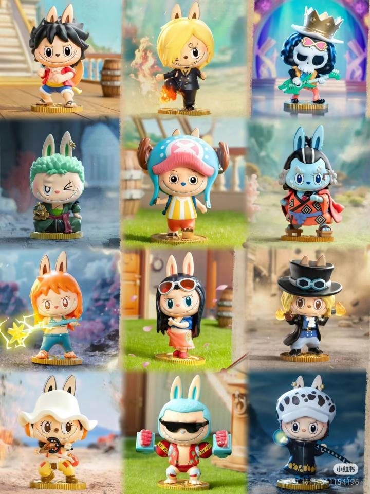La nueva colección de Labubus de One Piece