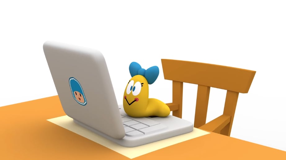 Pocoyó por el Día Mundial del ebook o Libro Electrónico