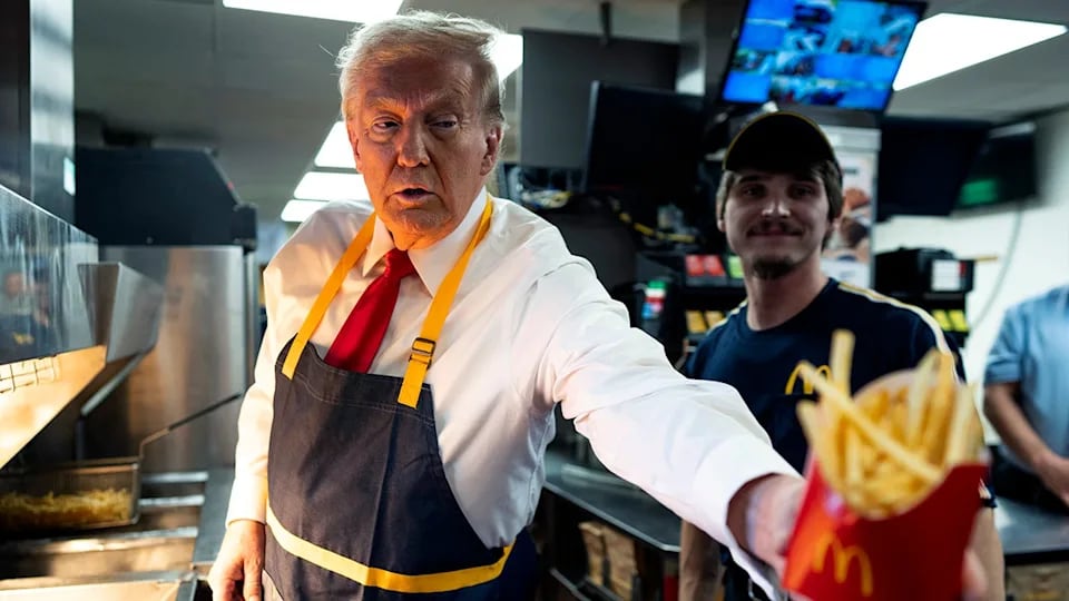 Donald Trump presumió ser el primer cocinero de McDonald's en ser presidente de Estados Unidos