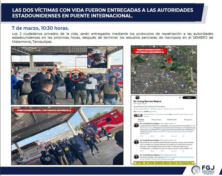 Estadounidenses secuestrados en Matamoros: Autoridades de México y Tamaulipas muestran a un detenido