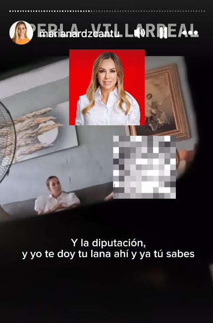 Mariana Rodríguez exhibe compra del voto de Perla Villarreal, candidata del PRI