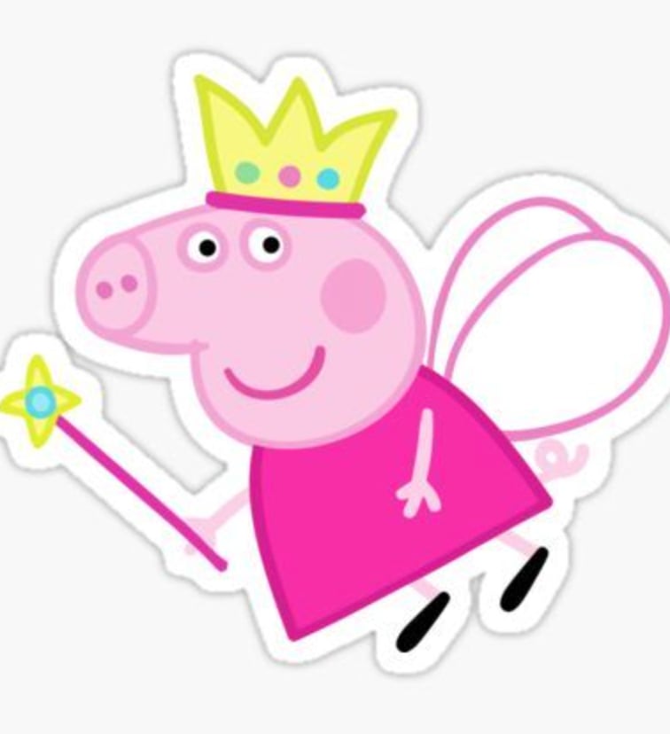 Peppa Pig hada en sticker