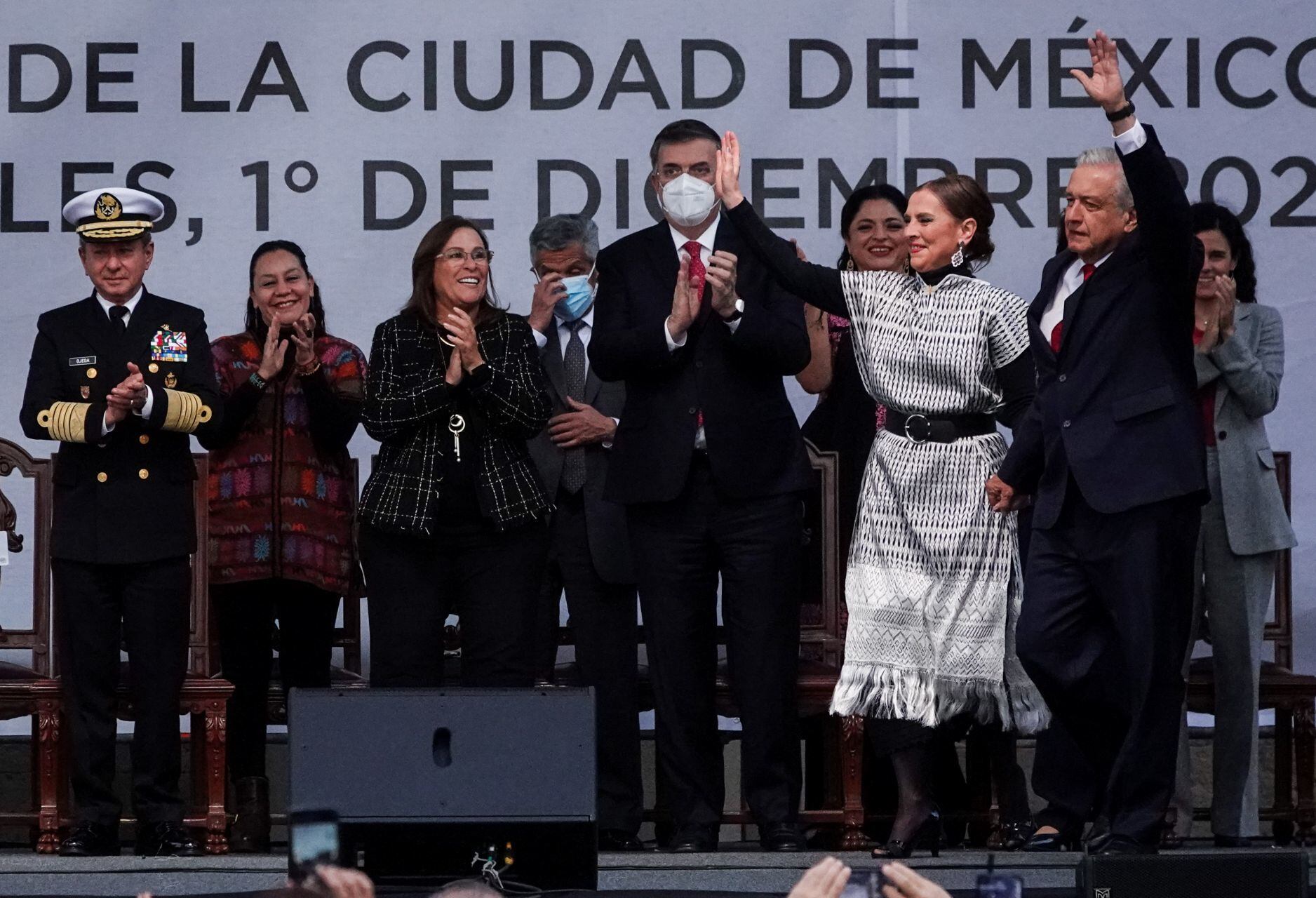Marcelo Ebrard en el informe de gobierno de AMLO