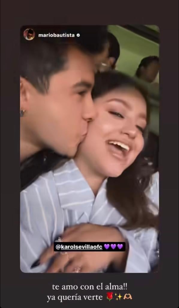 El beso de Karol Sevilla y Mario Bautista que confirman que son más que amigos