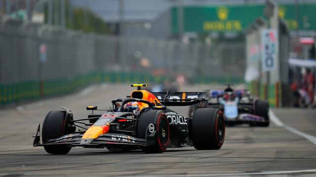 Checo Pérez en el GP de Singapur