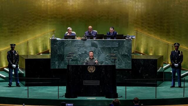 Volodímir Zelenski acusa a Rusia de genocidio en la Asamblea General de la ONU