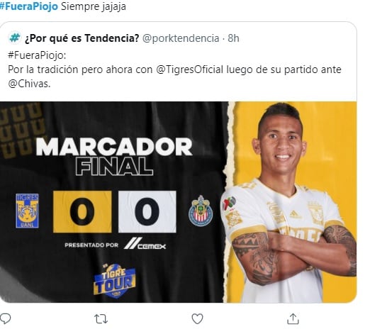 Meme con el #FueraPiojo