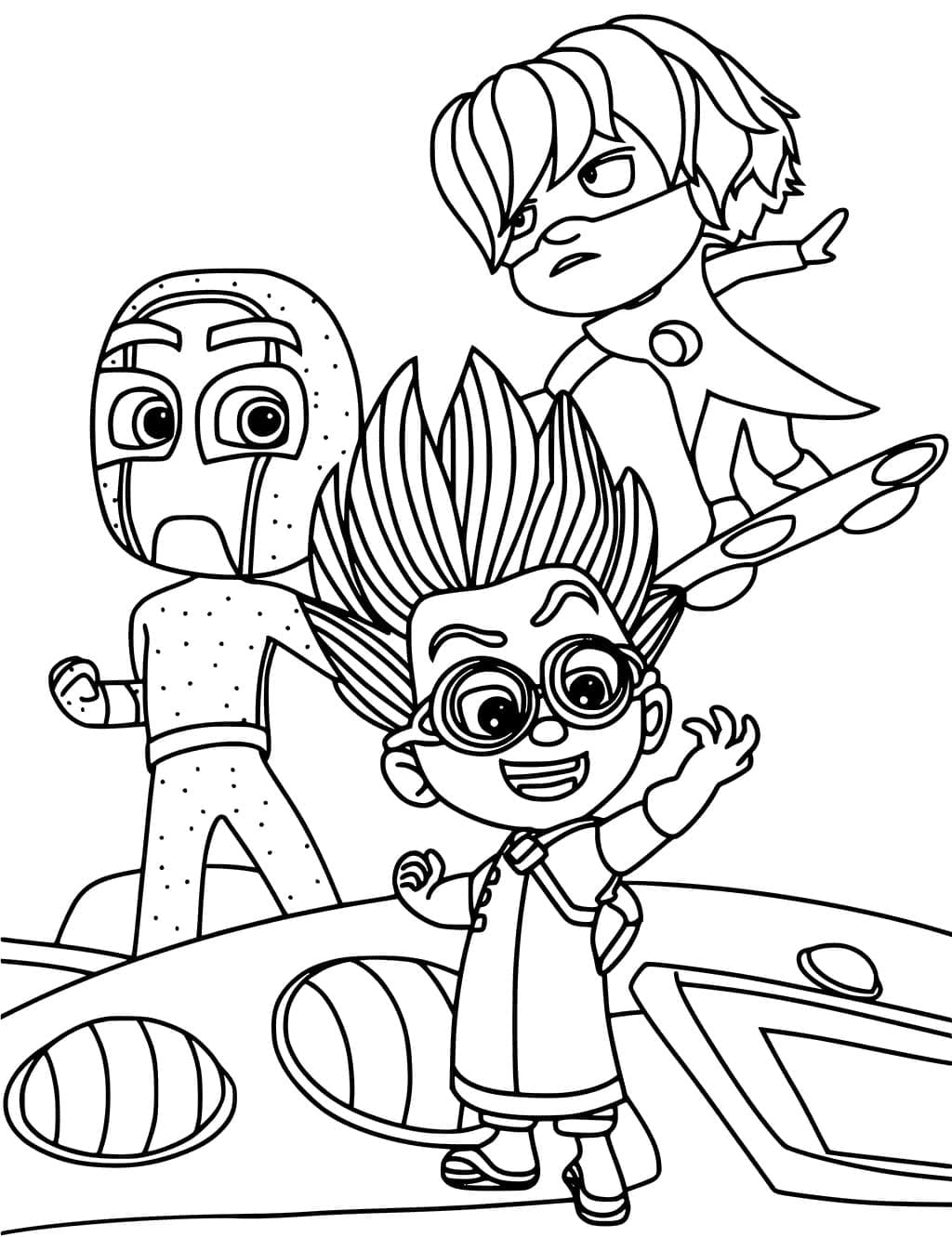 Dibujos de Luna Girl de Pj Masks: 6 plantillas bonitas para imprimir y colorear a la villana misteriosa