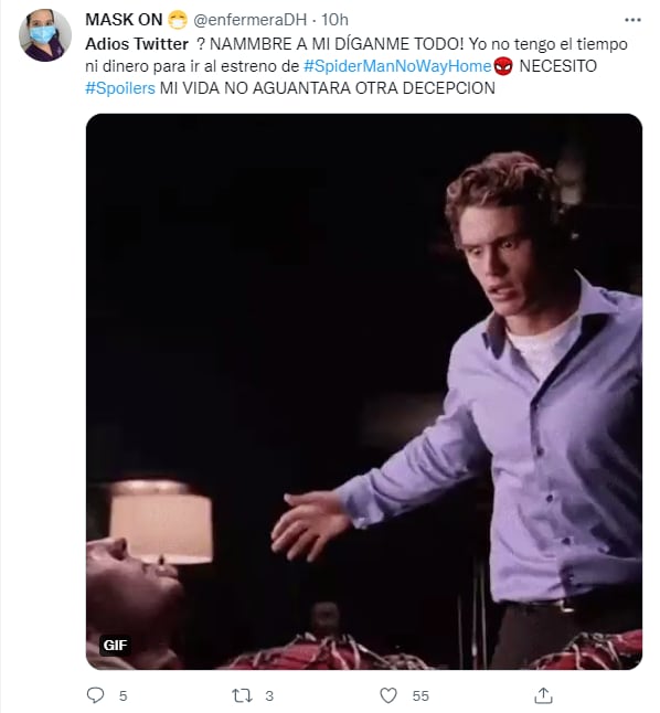 Memes de usuarios diciendo "Adiós a Twitter para evitar spoilers de ‘Spider-Man: No Way Home’