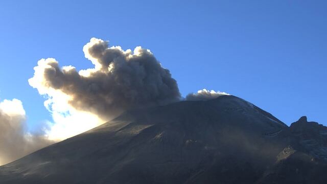 Volcán Popocatépetl el 23 de enero