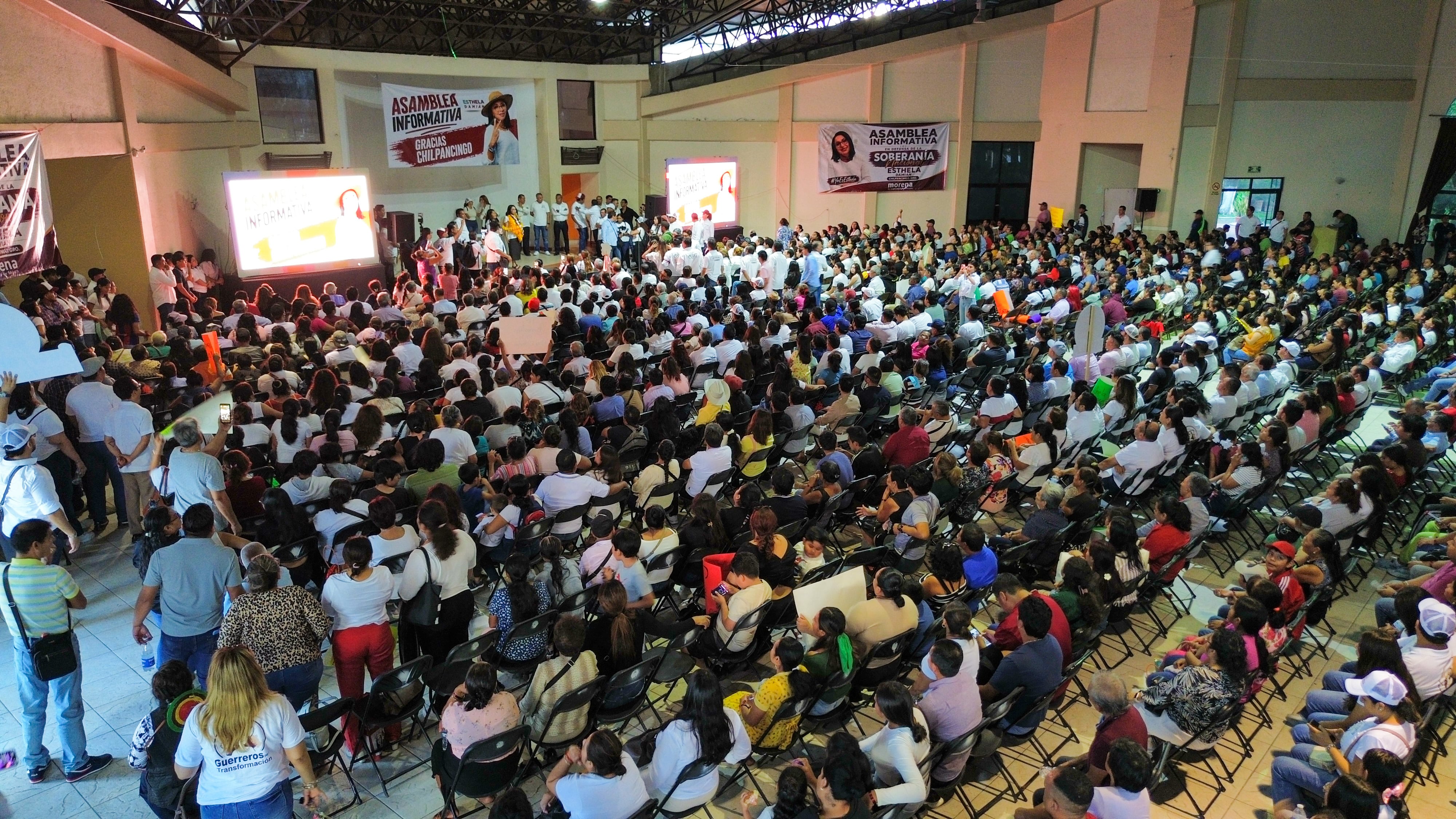 Esthela Damián encabeza Asamblea en Defensa de la Soberanía Nacional en Chilpancingo