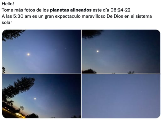Usuarios reaccionan a la alineación de planetas 2022