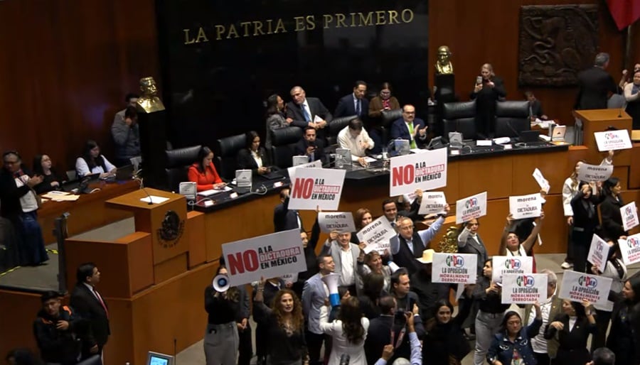 Cámara de Senadores en discusión de la reforma a la Supremacía Constitucional