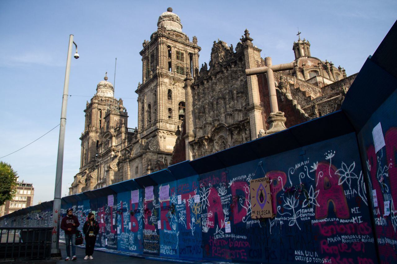 Vallas alrededor del Zócalo