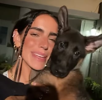 Bárbara de Regil y su perrita Nala