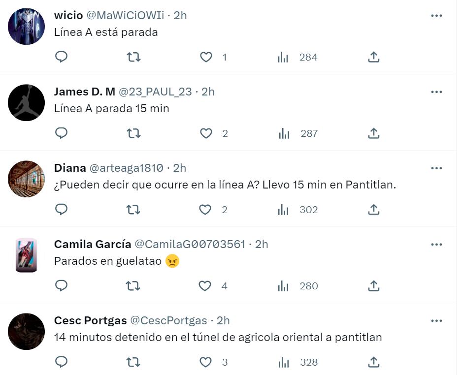 Quejas de usuarios por retrasos en la Línea A del Metro CDMX