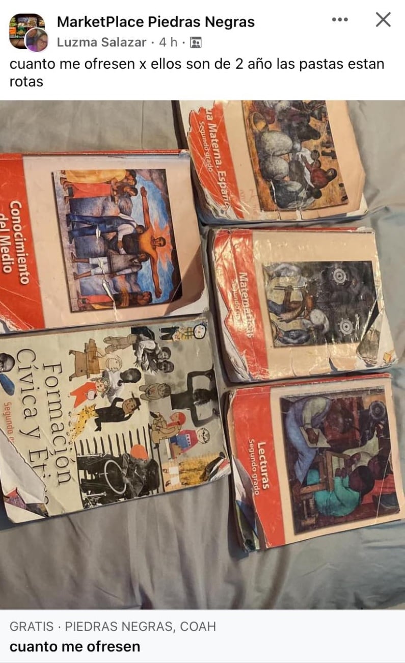 Venta de libros de texto gratuitos de la SEP