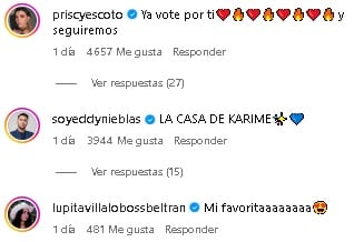 Influencers apoyan a Karime Pindter en La Casa de los Famosos México 2024.