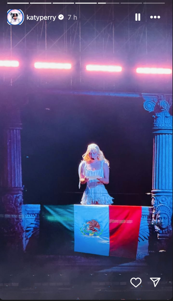 Katy Perry fue al concierto de Lady Gaga en México