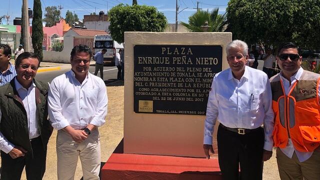 Inauguración de la plaza "Enrique Peña Nieto"