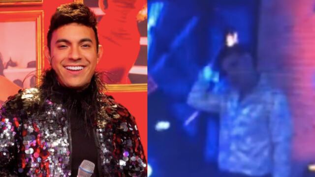 Héctor Garza se quema el cabello en vivo