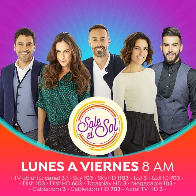 Conductores con los que inició Sale el Sol.