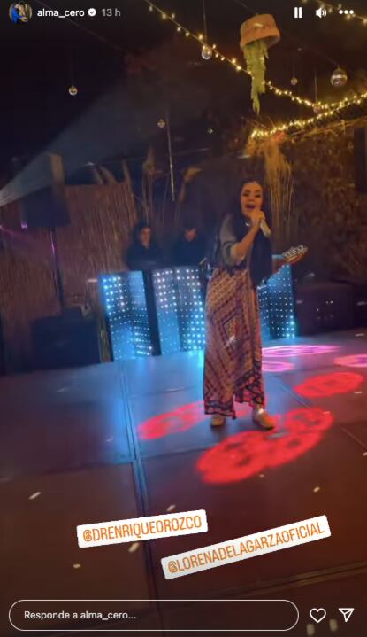 Lorena de la Garza asiste a la boda de Alma Cero