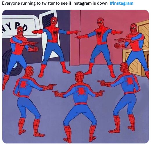 Caída de Instagram genera memes