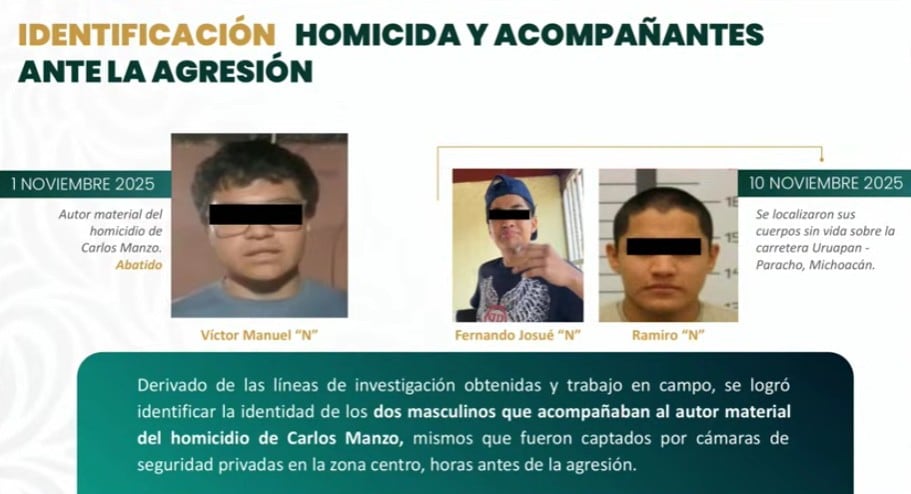 Detienen a Jorge Armando “N” señalado como el autor intelectual del asesinato de Carlos Manzo