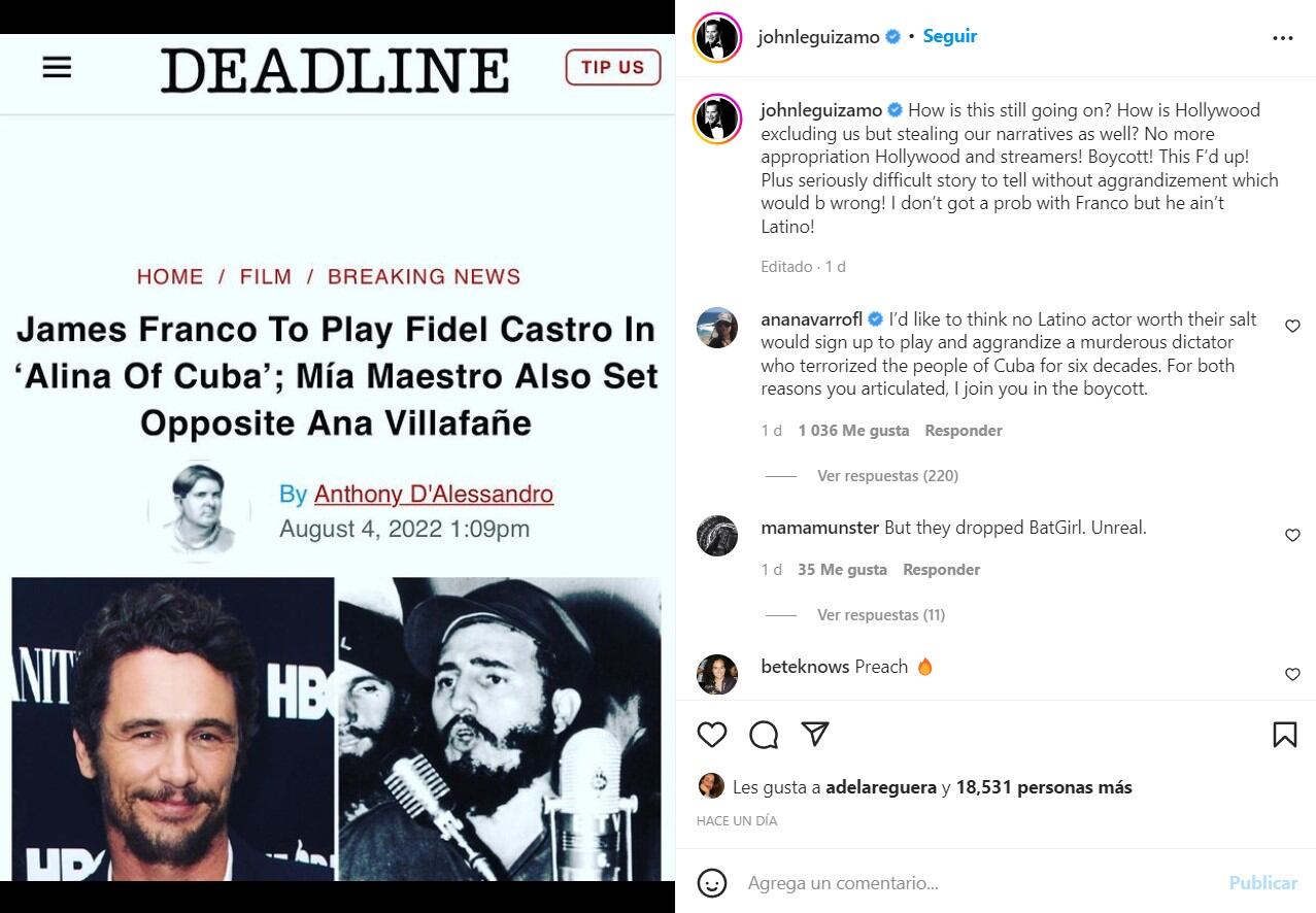 Post de John Leguizamo