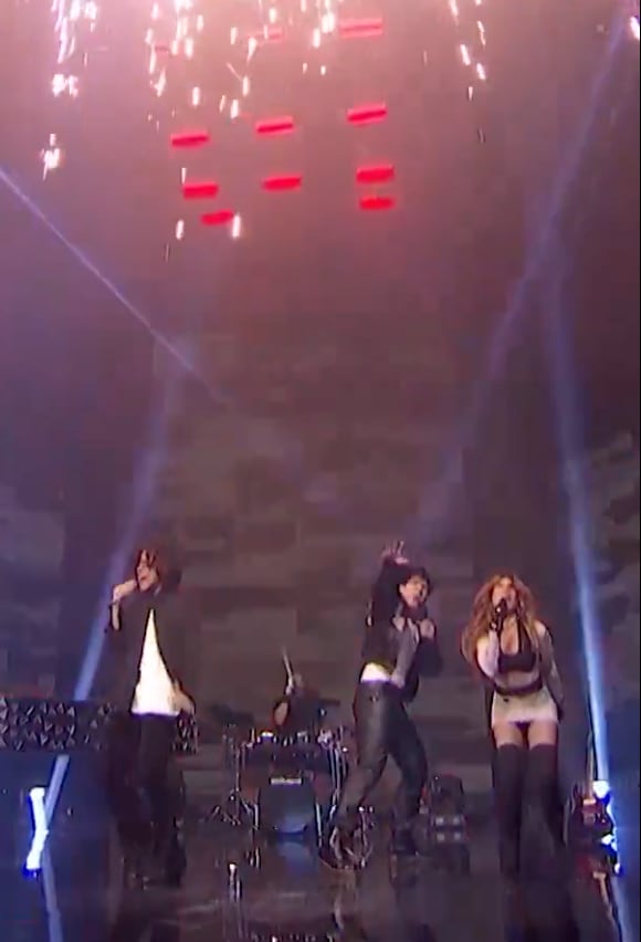 Gloria Trevi con sus hijos en Juego de Voces 2024