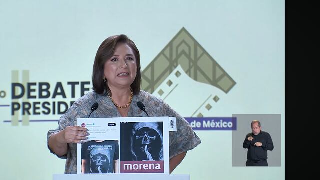 Xóchitl Gálvez llevó el meme de calacas chidas hasta el segundo debate presidencial