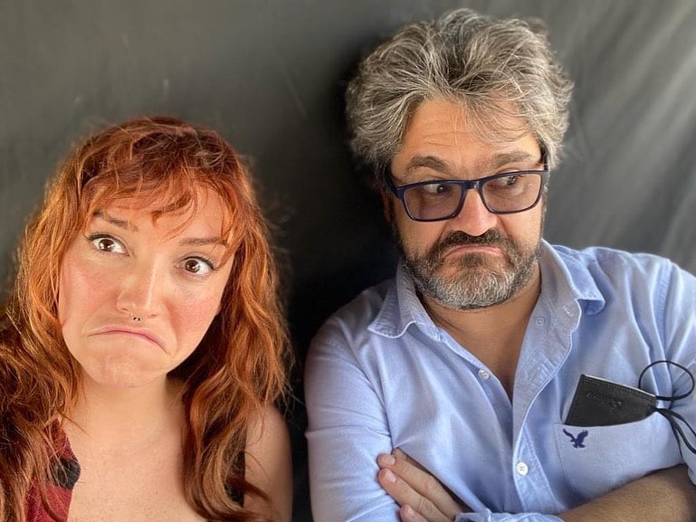 Regina Blandón y Martín Altomaro