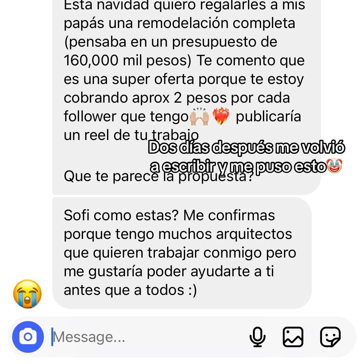 Arquitecta quema en TikTok a influencer
