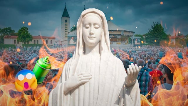 Vandalizan santuario de la Virgen María en Medjugorje