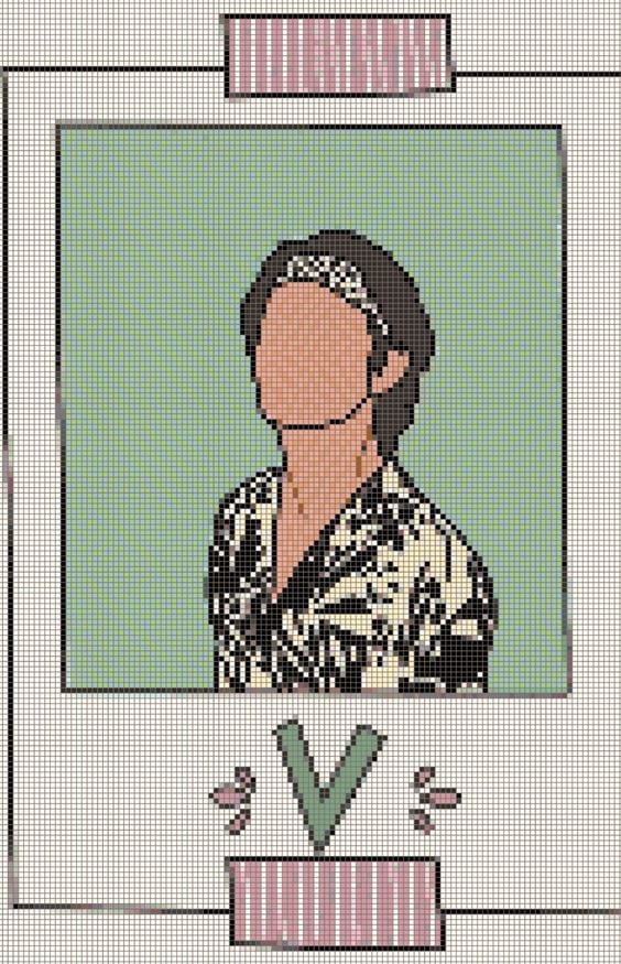 9 dibujos cuadrículas de BTS fáciles que cualquier miembro del ARMY puede hacer