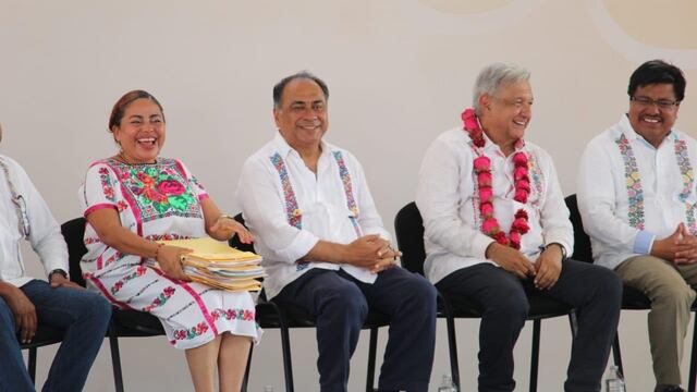 Héctor Astudillo Flores y Andrés Manuel López Obrador.
