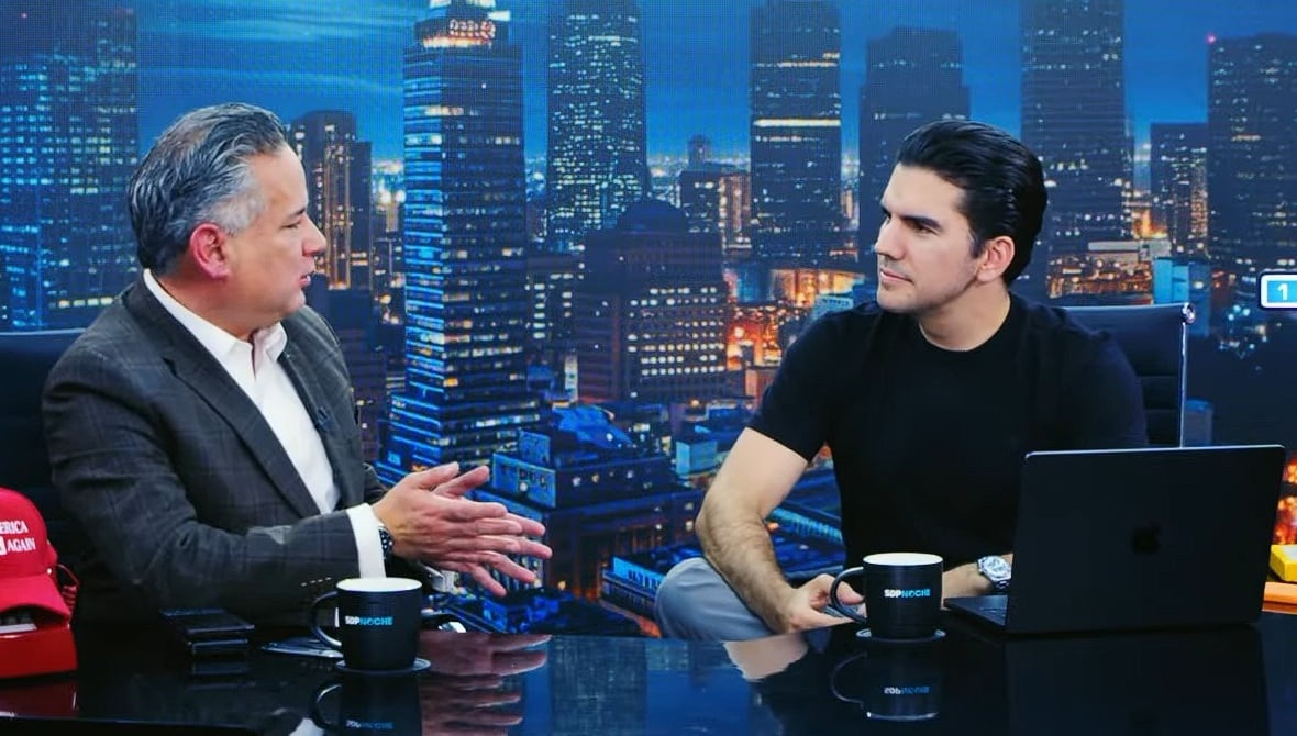Santiago Nieto en SDPnoche con Poncho Gutiérrez