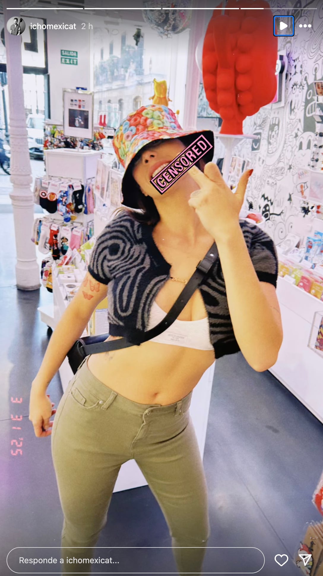 Icho Van responde a la publicación de Crista Montes con una foto de Gala Montes