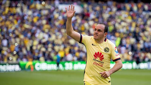 Cuauhtémoc Blanco en su último partido con el Club América