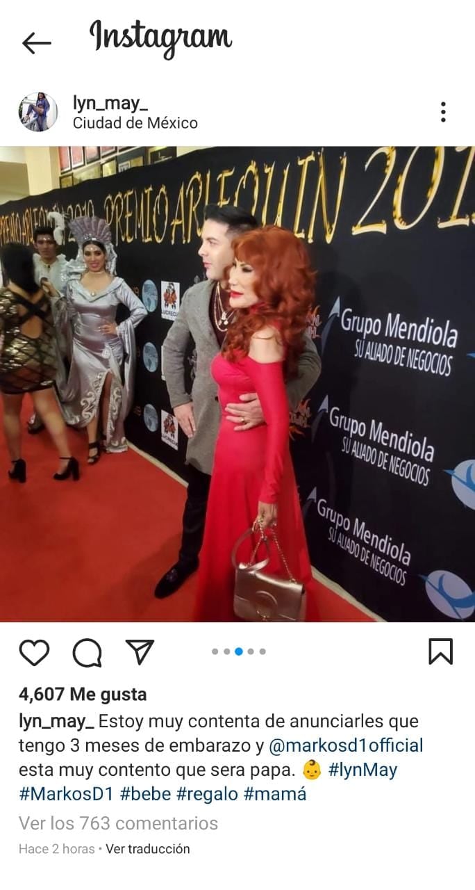 Publicación de Instagram
