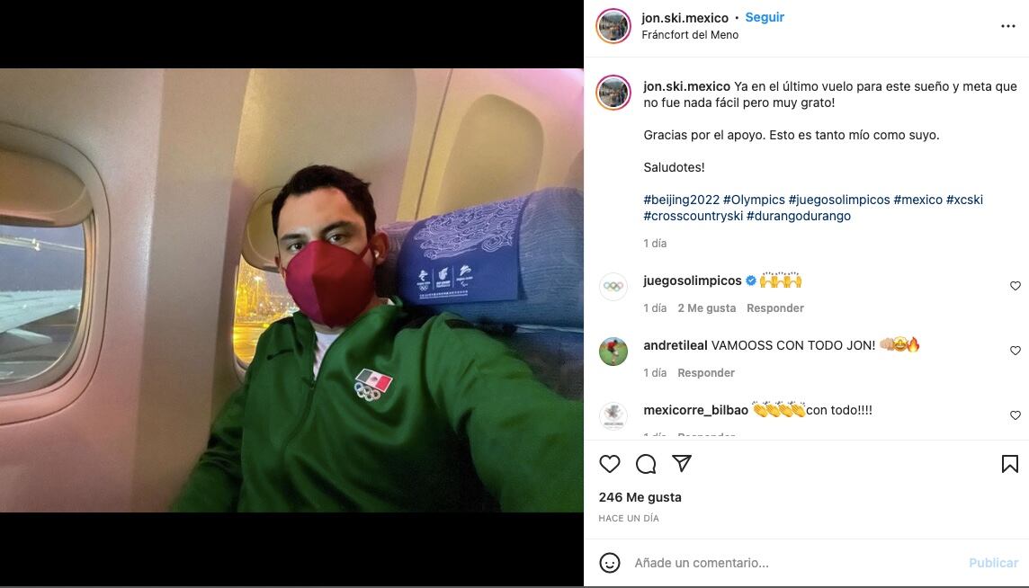 Jonathan Soto representará a México en los Juegos Olímpicos de Invierno 2022