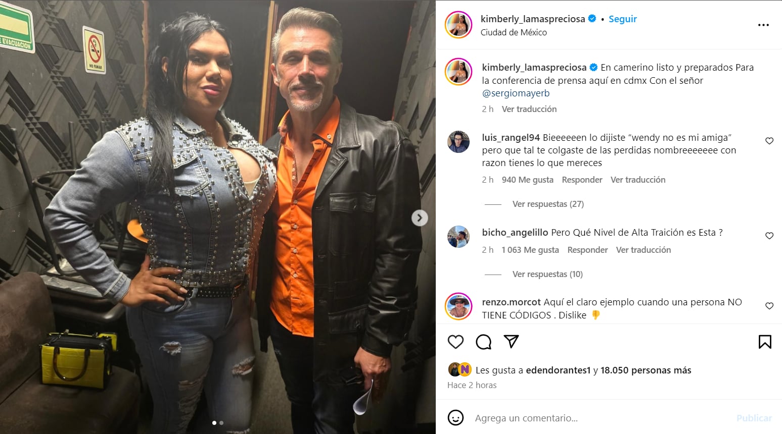 Kimberly La Más Preciosa y Sergio Mayer